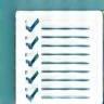 Checklist icon symbolizing steps or a process.